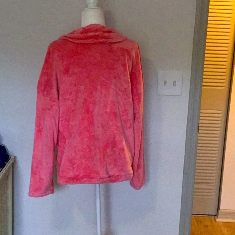 NWT Talbots pink fleece jacket/coat - Picture 2 of 4